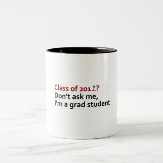 grad student Two-Tone coffee mug