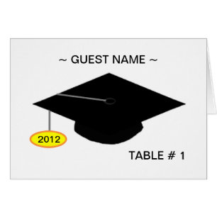 Grad Table # Place Card