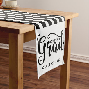 Grad Typography Short Table Runner