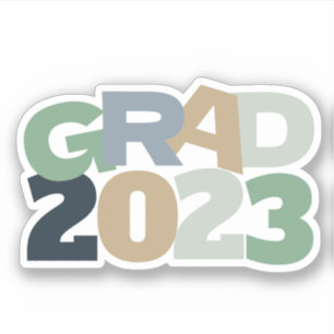 Grad Year of Graduation Colourful School Graduate