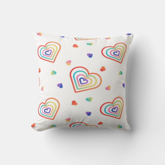gradation hearts cushion (Front)