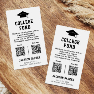 Gradation Party College Fund 2 QR Code Card
