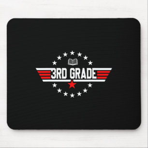 Grade 3rd Third Grade Back To School First Day Boy Mouse Mat