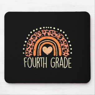 Grade 4th Rainbow First Day Of School Teacher Girl Mouse Mat