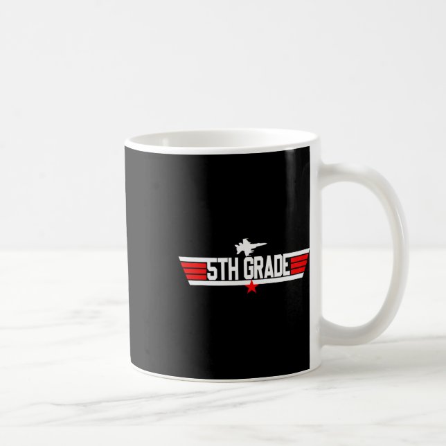 Grade 5th Fifth Grade Back To School First Day Boy Coffee Mug (Right)