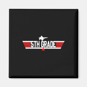 Grade 5th Fifth Grade Back To School First Day Boy Magnet