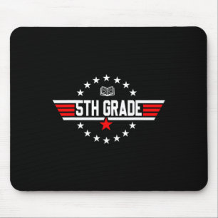Grade 5th Fifth Grade Back To School First Day Boy Mouse Mat