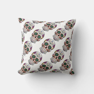 Grade A Cotton Throw Pillow 20x20/Skull