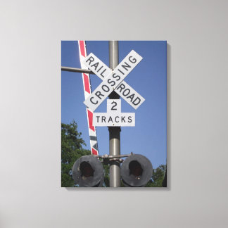 Grade Crossing Canvas Print