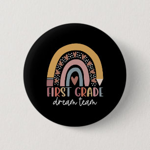 Grade Dream Team Teacher Kids Back To School Gifts 6 Cm Round Badge