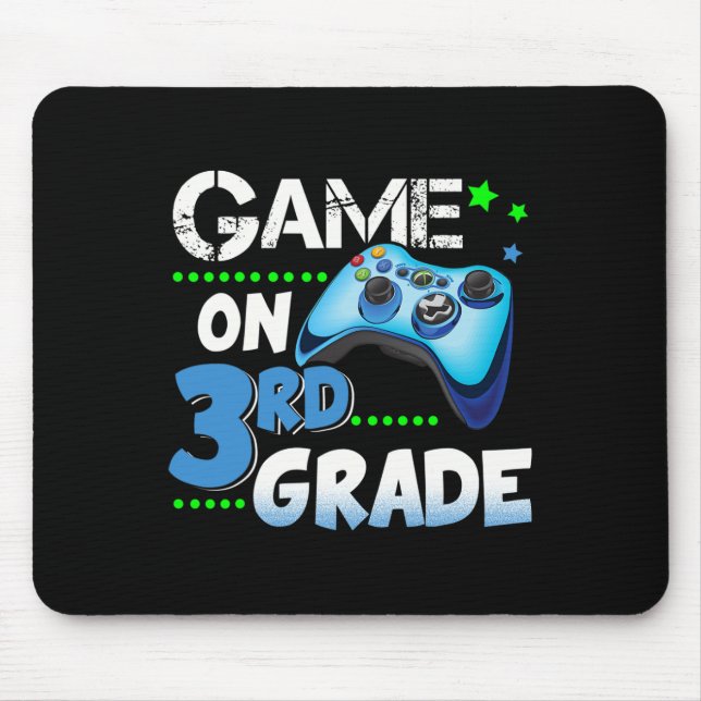 Grade Fun Game On 3rd Grade Gift  Mouse Mat (Front)