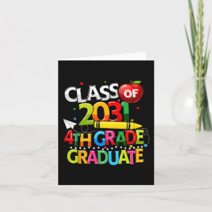 Grade Graduate Cl Of 2031 Last Day Of School Boy G Card