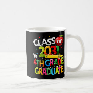 Grade Graduate Cl Of 2031 Last Day Of School Boy G Coffee Mug