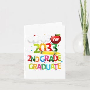 Grade Graduate Cl Of 2033 Last Day Of School Boy G Card