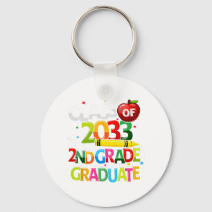Grade Graduate Cl Of 2033 Last Day Of School Boy G Key Ring