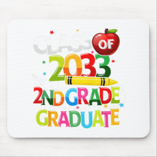 Grade Graduate Cl Of 2033 Last Day Of School Boy G Mouse Mat