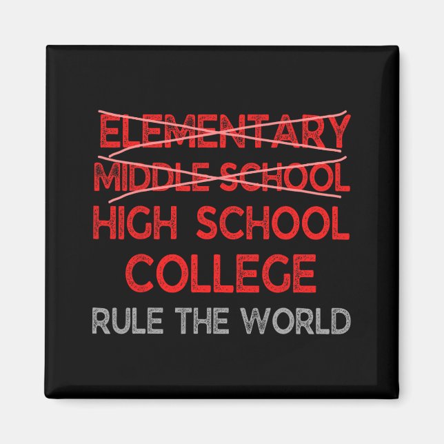 Grade Graduation Funny Middle School Graduation  Magnet (Front)