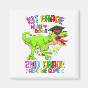 Grade Graduation T-rex Last Day Of School 1st Grad Magnet