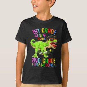 Grade Graduation T-rex Last Day Of School 1st Grad T-Shirt