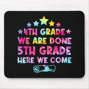 Grade Graduation Tie Dye 5th Grade Here We Come Mouse Mat