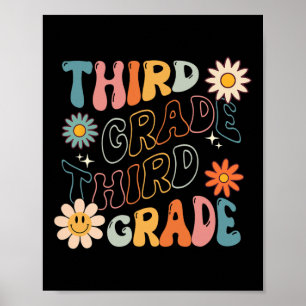 Grade Groovy Back To School Team Teacher Student  Poster
