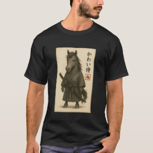 Grade Horse Samurai Ink Art Sumi-e Style Novelty K T-Shirt
