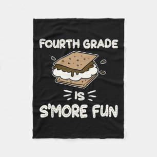 Grade Is S'more Fun Back To School Teacher Kids Fleece Blanket