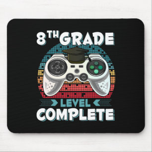 Grade Level Complete Gamer 8th Grade Graduation Gi Mouse Mat