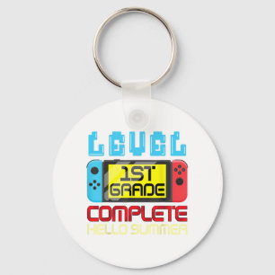 Grade Level Complete Gamer Last Day Of School Grad Key Ring