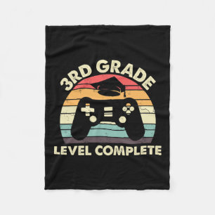 Grade Level Complete Graduation Gift For Gamer 1  Fleece Blanket