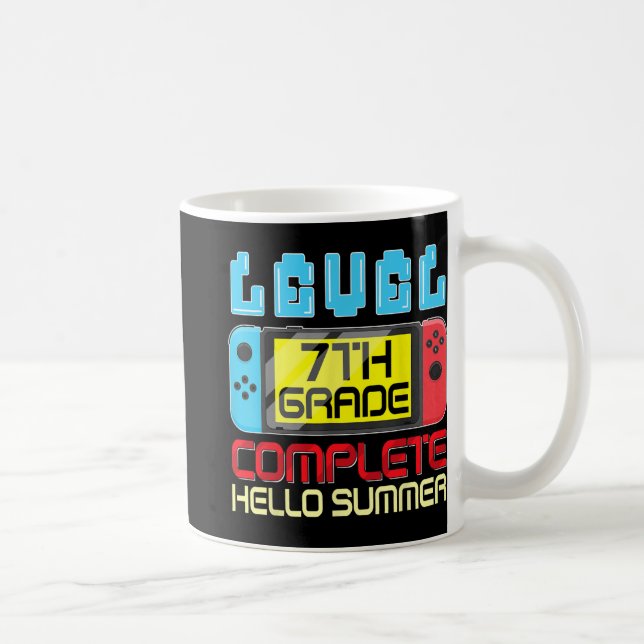 Grade Level Complete Last Day Of School Graduation Coffee Mug (Right)