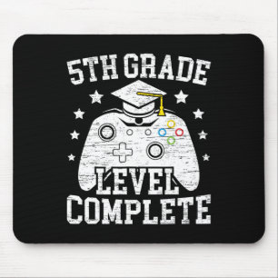 Grade Level Complete Student Graduation Video Game Mouse Mat