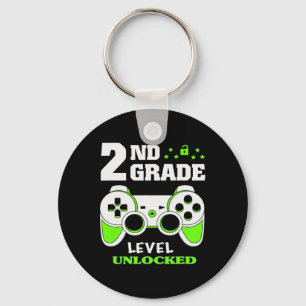 Grade Level Unlocked Video Game Back To School Boy Key Ring