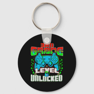 Grade Level Unlocked Video Game Back To School Boy Key Ring