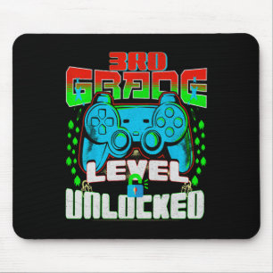 Grade Level Unlocked Video Game Back To School Boy Mouse Mat