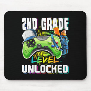 Grade Level Unlocked Video Game Back To School Boy Mouse Mat
