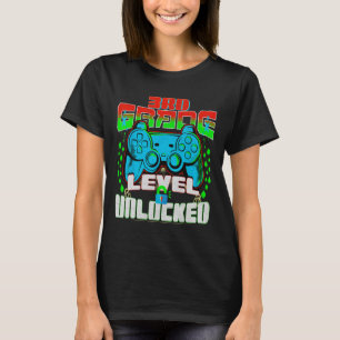 Grade Level Unlocked Video Game Back To School Boy T-Shirt