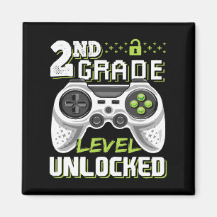 Grade Level Unlocked Video Game Back To School Gam Magnet