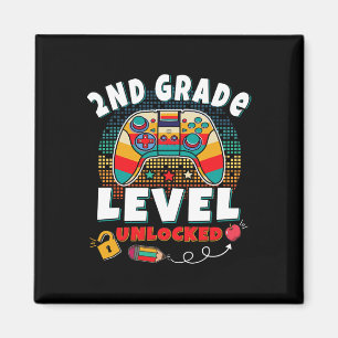 Grade Level Unlocked Video Game Back To School Gam Magnet