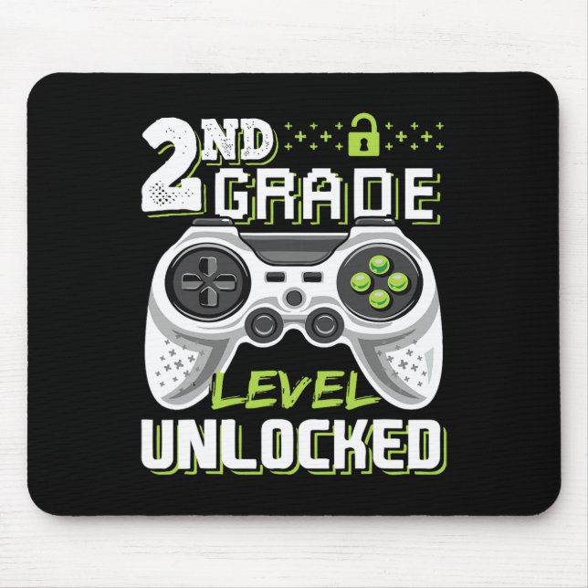 Grade Level Unlocked Video Game Back To School Gam Mouse Mat (Front)
