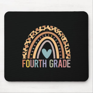 Grade Rainbow Girls Boys Teacher Team 4th Grade Sq Mouse Mat