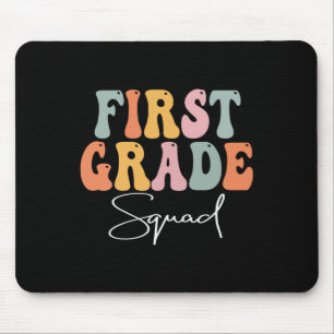 Grade Squad Retro Groovy Vintage First Day Of Scho Mouse Mat