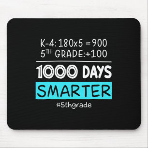 Grade Teacher 1000 Days Smarter 100th Days Of Scho Mouse Mat