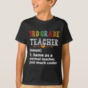 Grade Teacher Definition Funny Back To School Picn T-Shirt