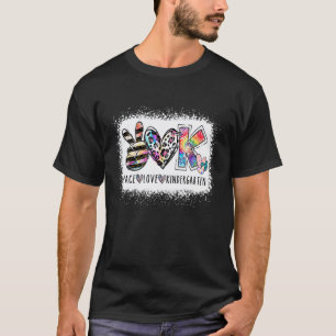 Grade Teacher Peace Love Kindergarten Team Kinder  T-Shirt