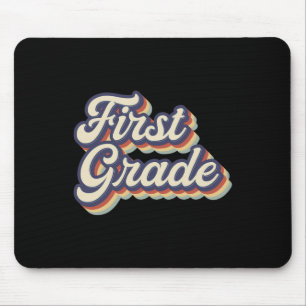 Grade Teacher Retro Vintage 1st Grade Teacher Team Mouse Mat