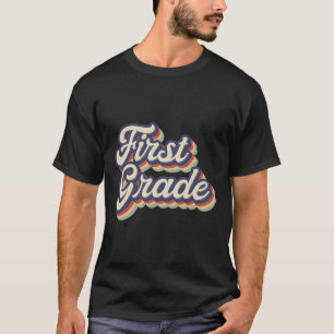 Grade Teacher Retro Vintage 1st Grade Teacher Team T-Shirt