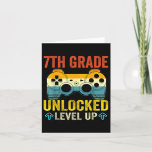 Grade Unlocked Level Up Video Game Back To School Card