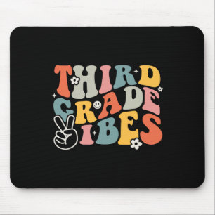 Grade Vibes - 3rd Grade Team Retro 1st Day Of Scho Mouse Mat