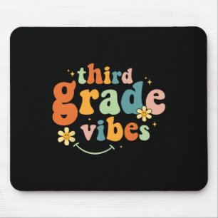 Grade Vibes 3rd Grade Team Retro 1st Day Of School Mouse Mat
